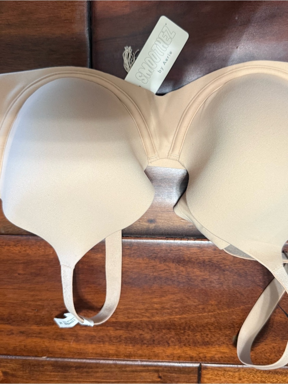 aerie Smoothie Strapless Convertible Bra - Light Beige